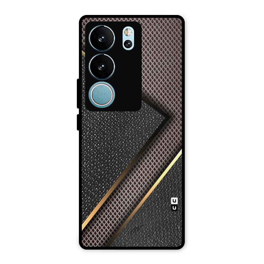Rugged Polka Design Metal Back Case for Vivo V29 Pro