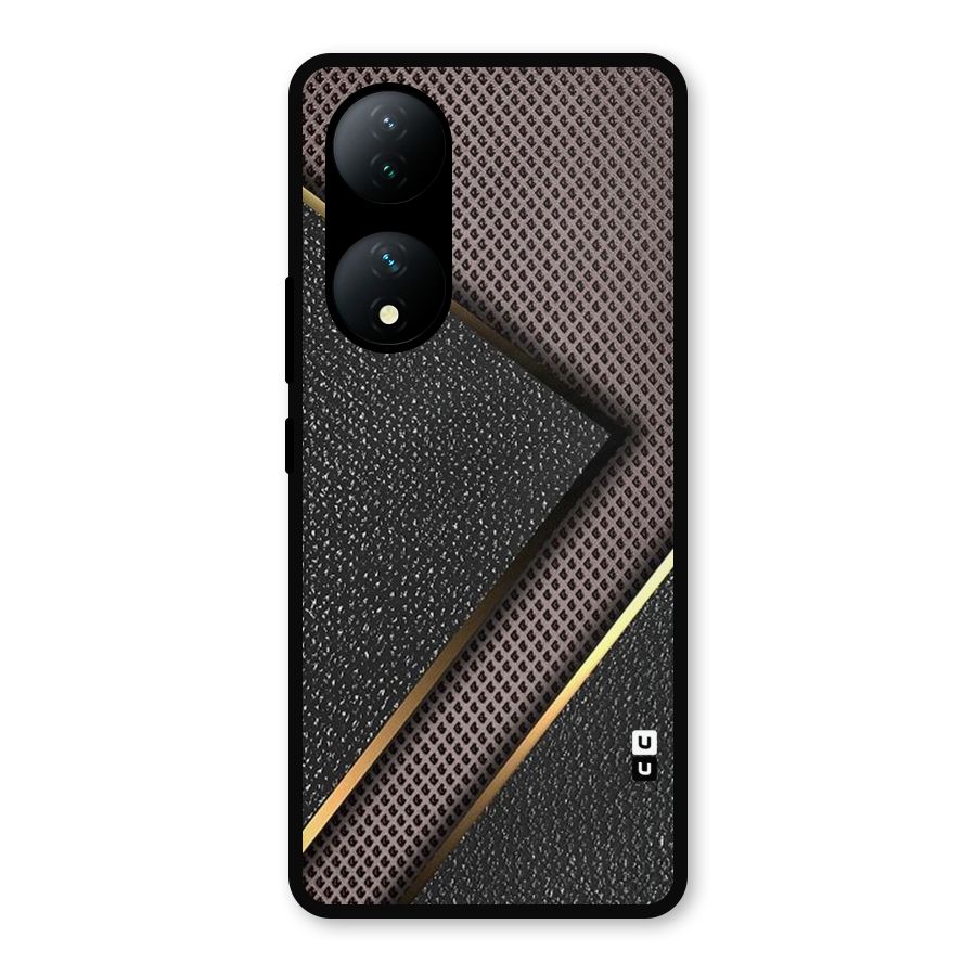 Rugged Polka Design Metal Back Case for Vivo Y100a