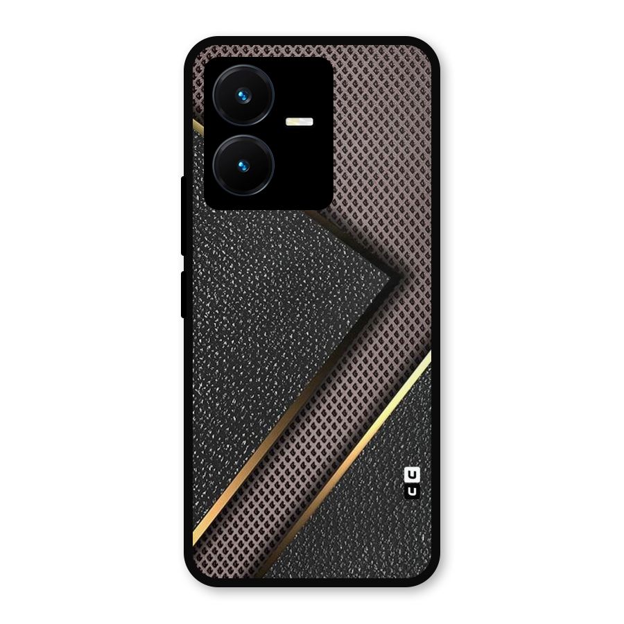Rugged Polka Design Metal Back Case for Vivo Y22