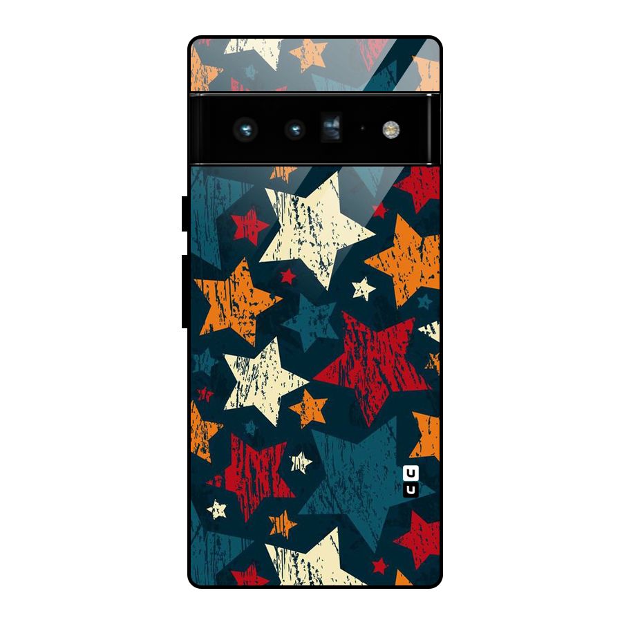 Rugged Star Design Glass Back Case for Google Pixel 6 Pro