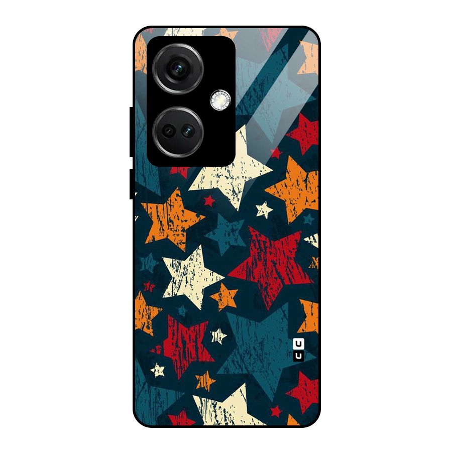 Rugged Star Design Glass Back Case for OnePlus Nord CE 3 5G
