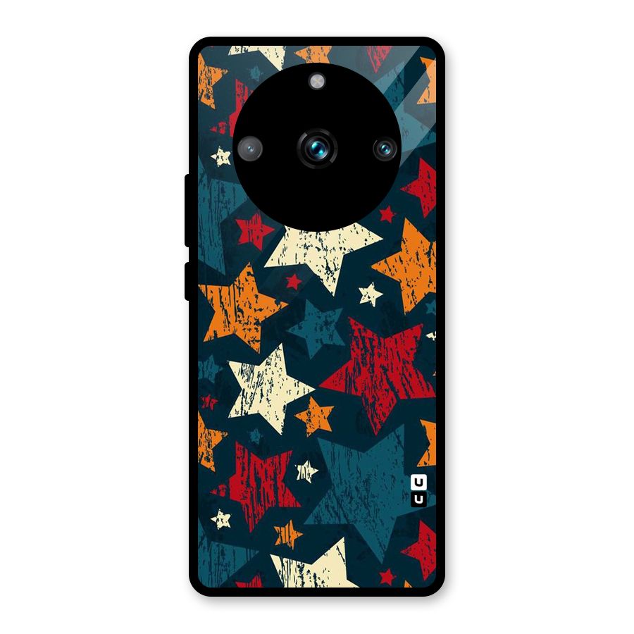 Rugged Star Design Glass Back Case for Realme 11 Pro