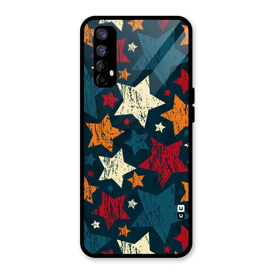 Rugged Star Design Glass Back Case for Realme Narzo 20 Pro