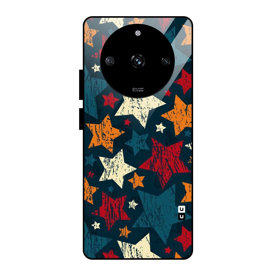 Rugged Star Design Glass Back Case for Realme Narzo 60 5G