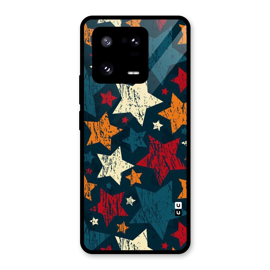 Rugged Star Design Glass Back Case for Xiaomi 13 Pro