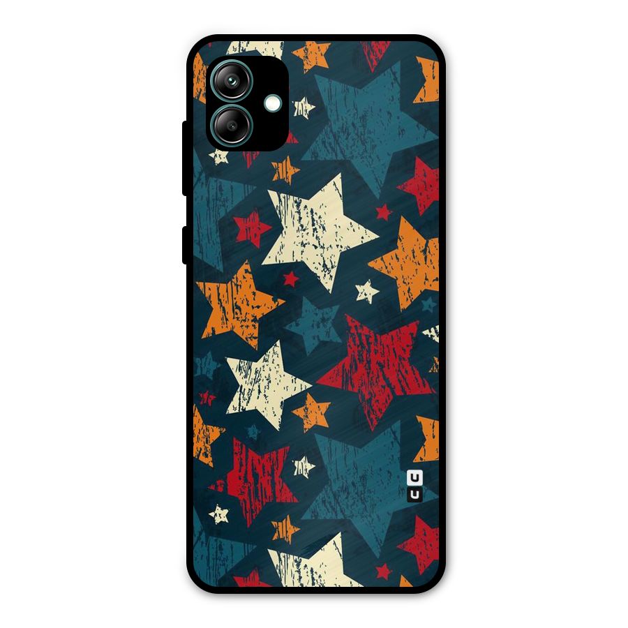 Rugged Star Design Metal Back Case for Galaxy A04