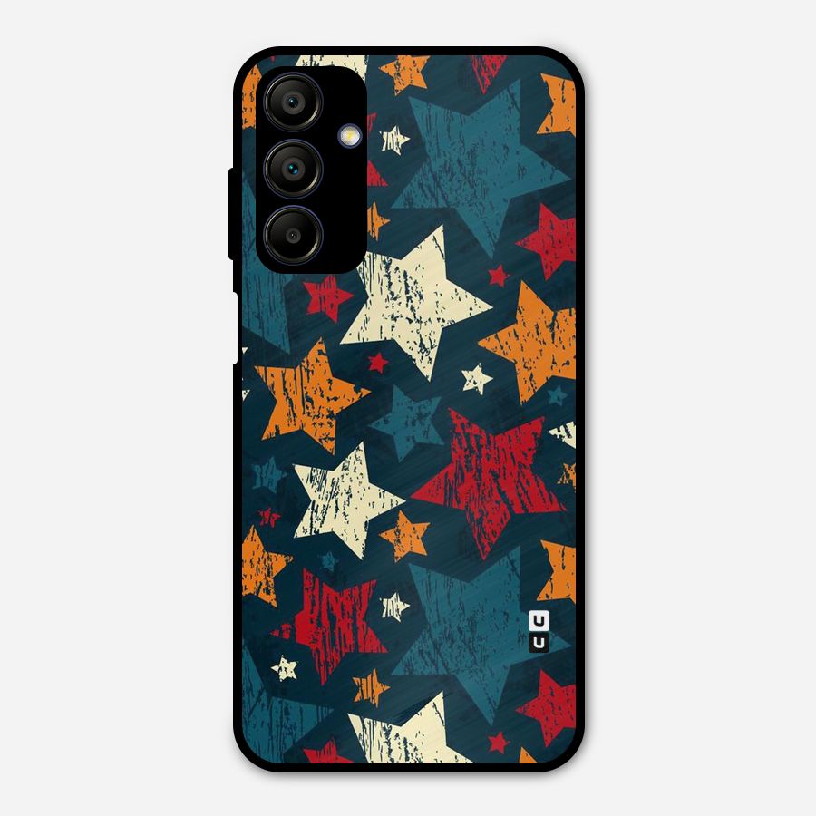 Rugged Star Design Metal Back Case for Galaxy A15 5G