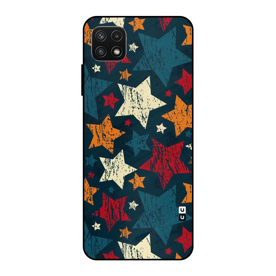 Rugged Star Design Metal Back Case for Galaxy A22 5G