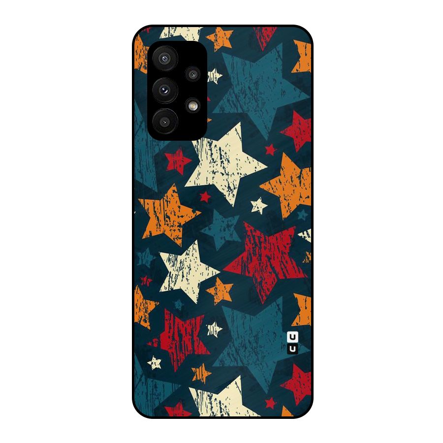 Rugged Star Design Metal Back Case for Galaxy A23