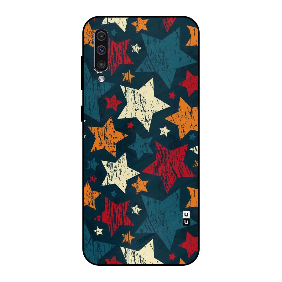 Rugged Star Design Metal Back Case for Galaxy A30s