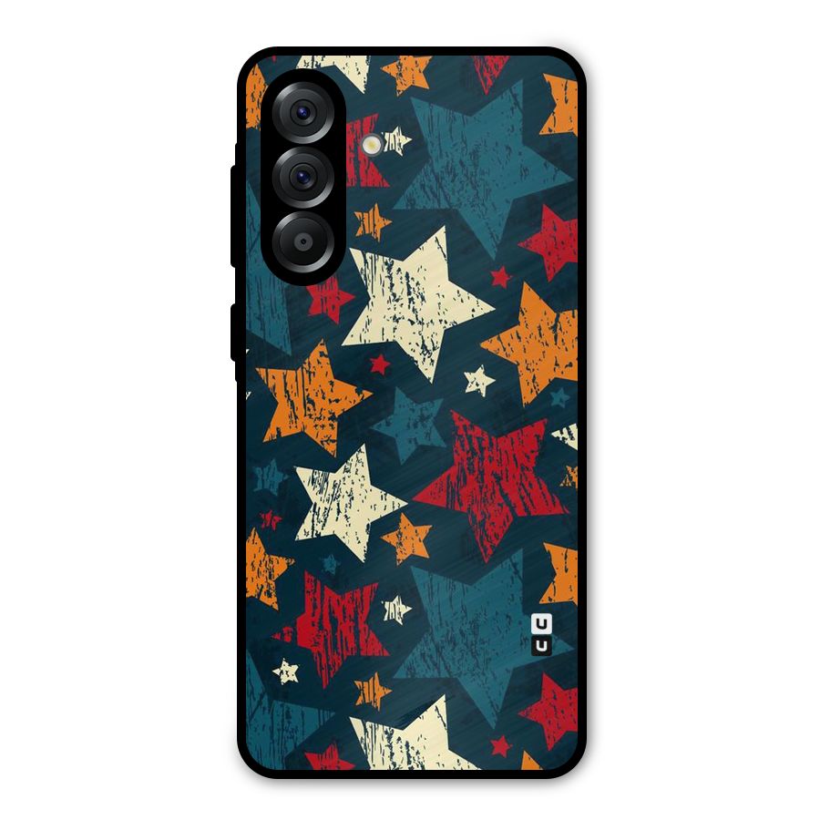 Rugged Star Design Metal Back Case for Galaxy A36