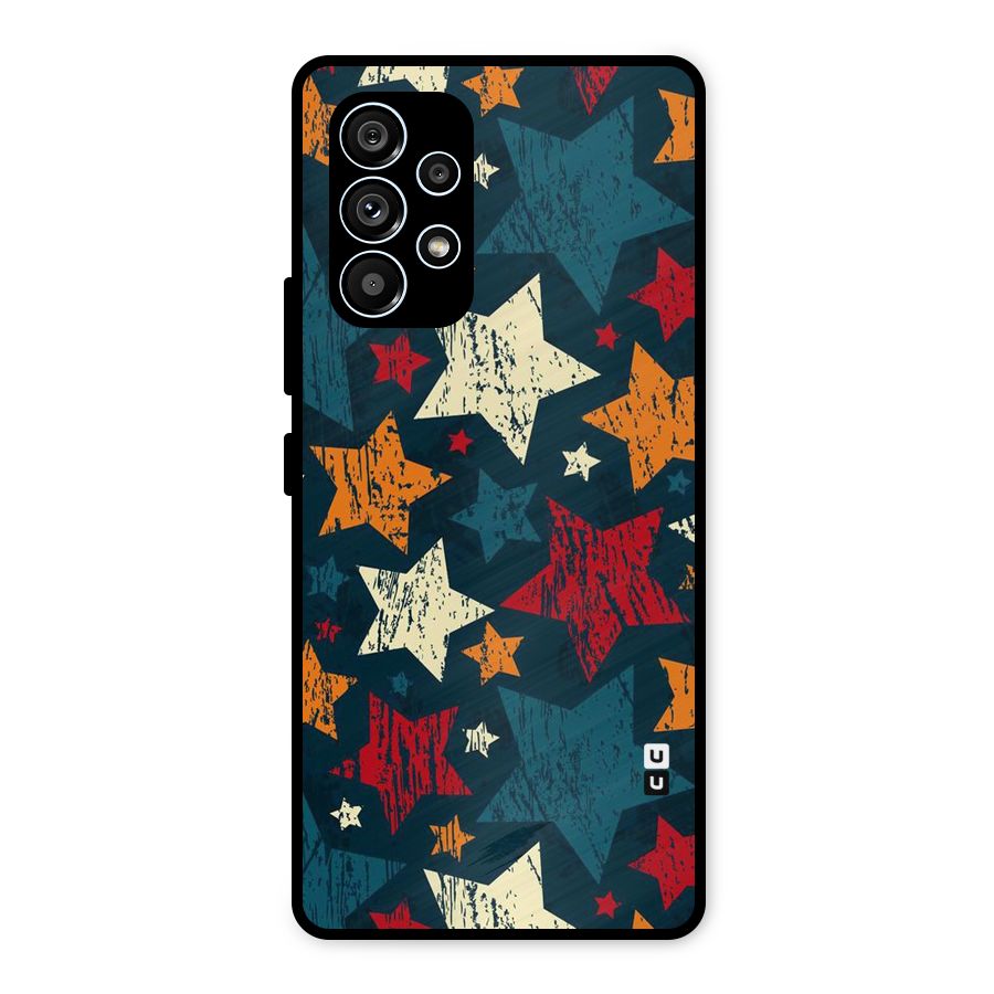 Rugged Star Design Metal Back Case for Galaxy A53 5G
