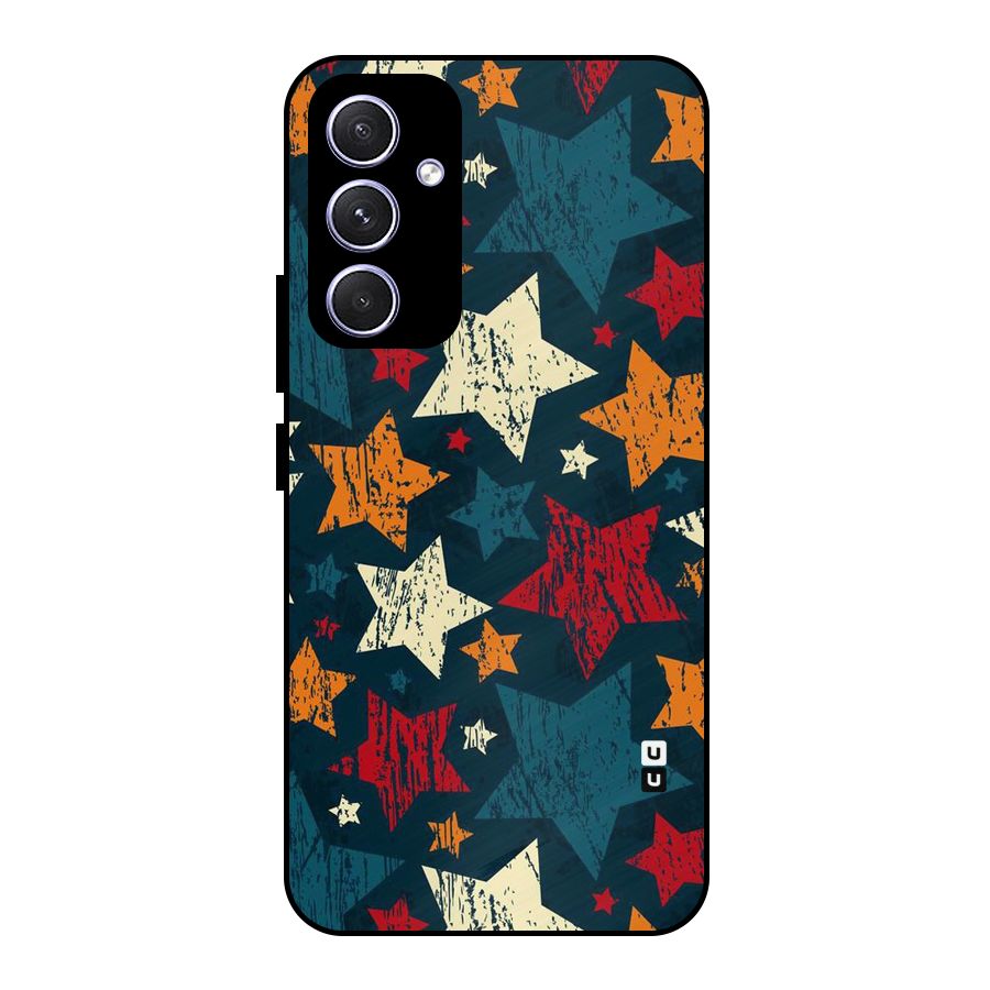 Rugged Star Design Metal Back Case for Galaxy A54