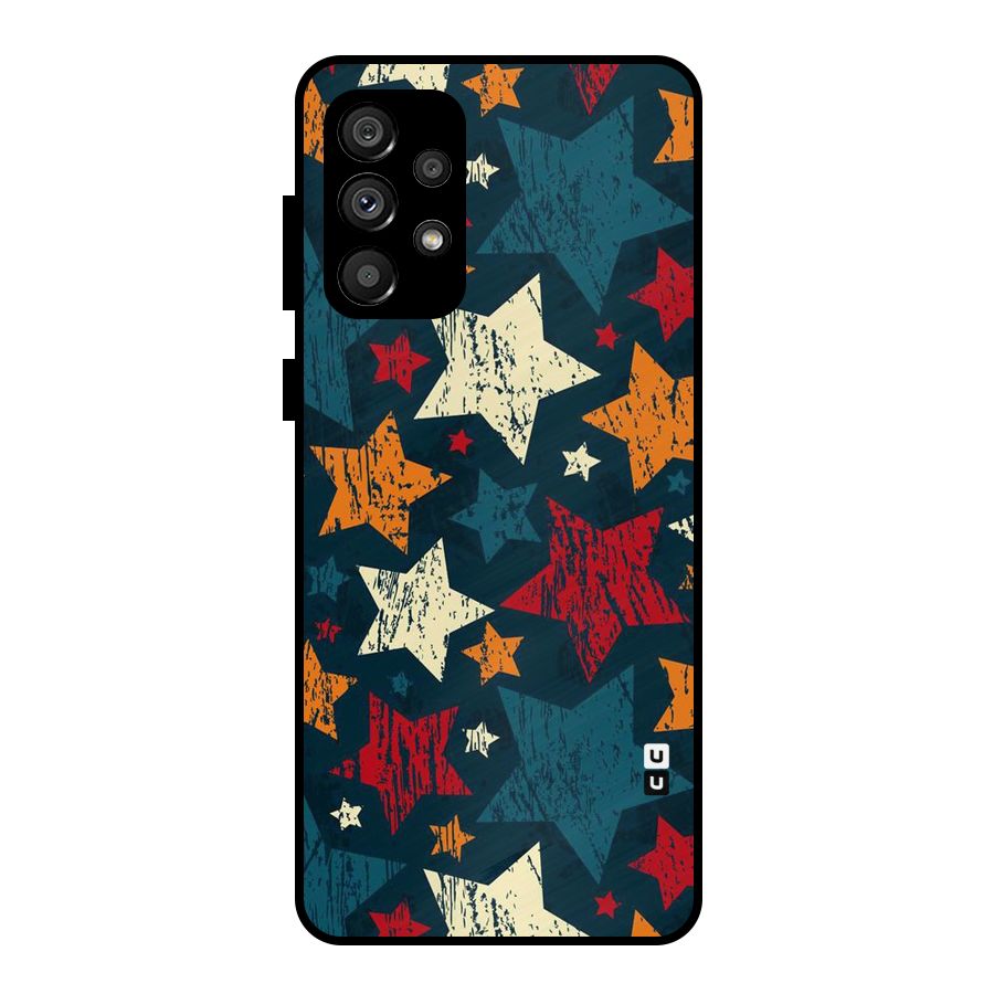 Rugged Star Design Metal Back Case for Galaxy A73 5G