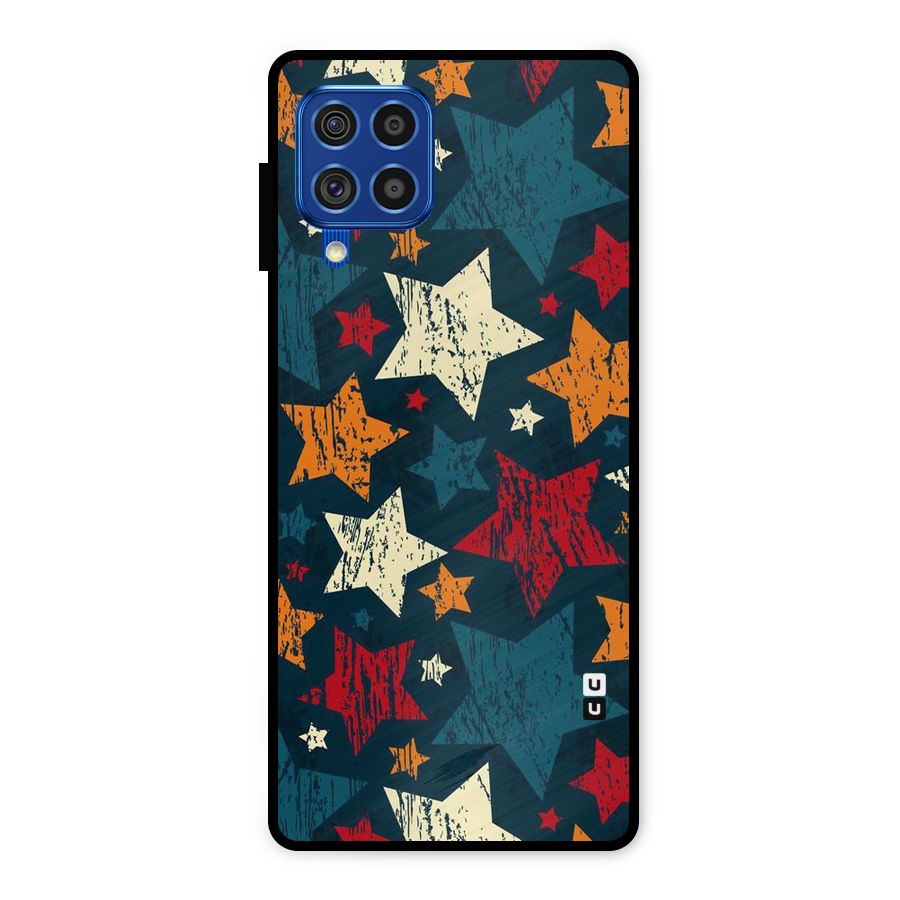 Rugged Star Design Metal Back Case for Galaxy F62