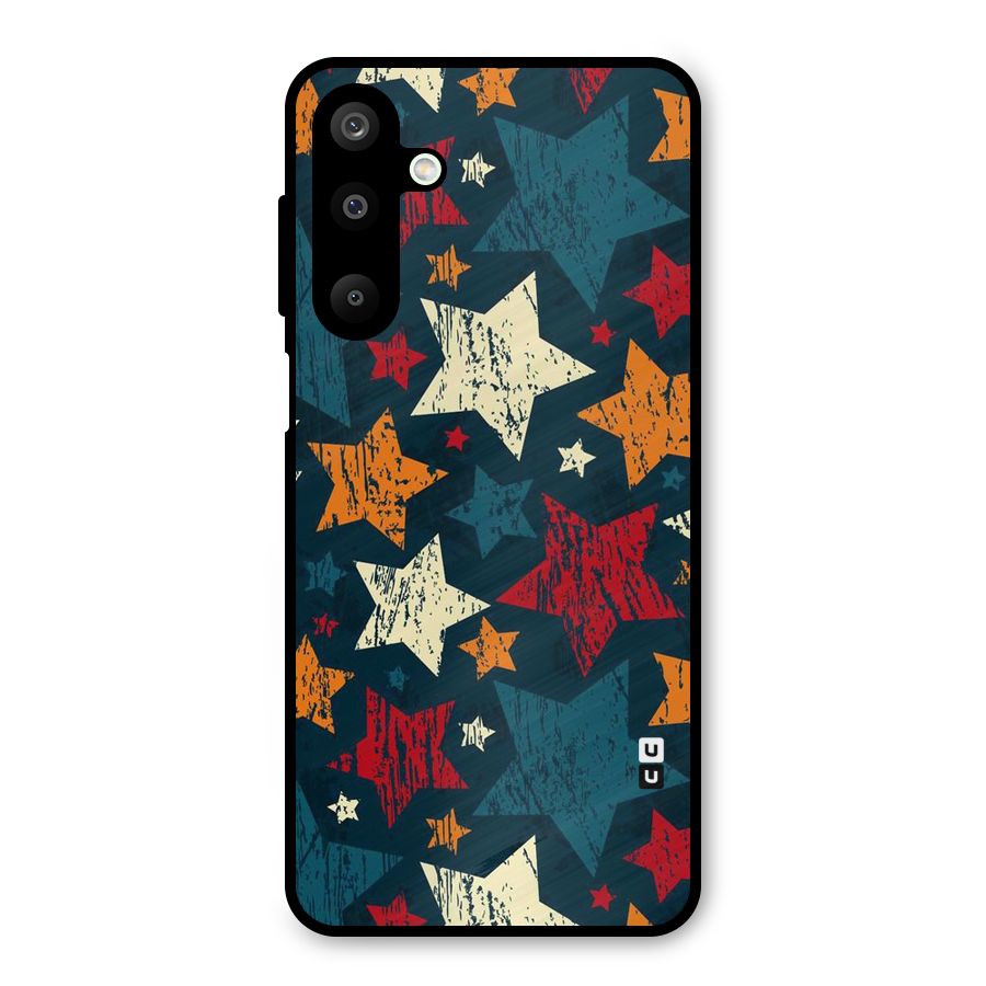 Rugged Star Design Metal Back Case for Galaxy M16