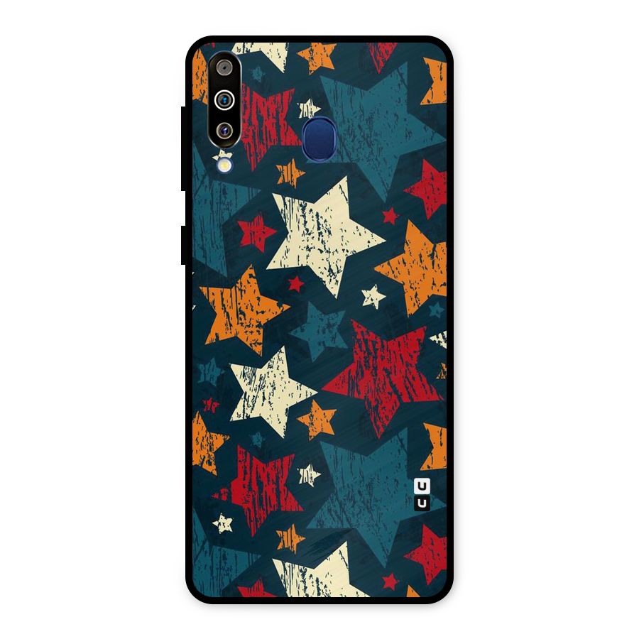 Rugged Star Design Metal Back Case for Galaxy M30