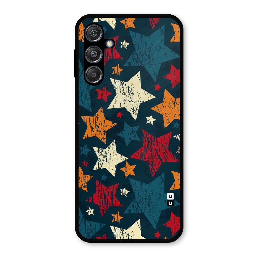 Rugged Star Design Metal Back Case for Galaxy M34 5G