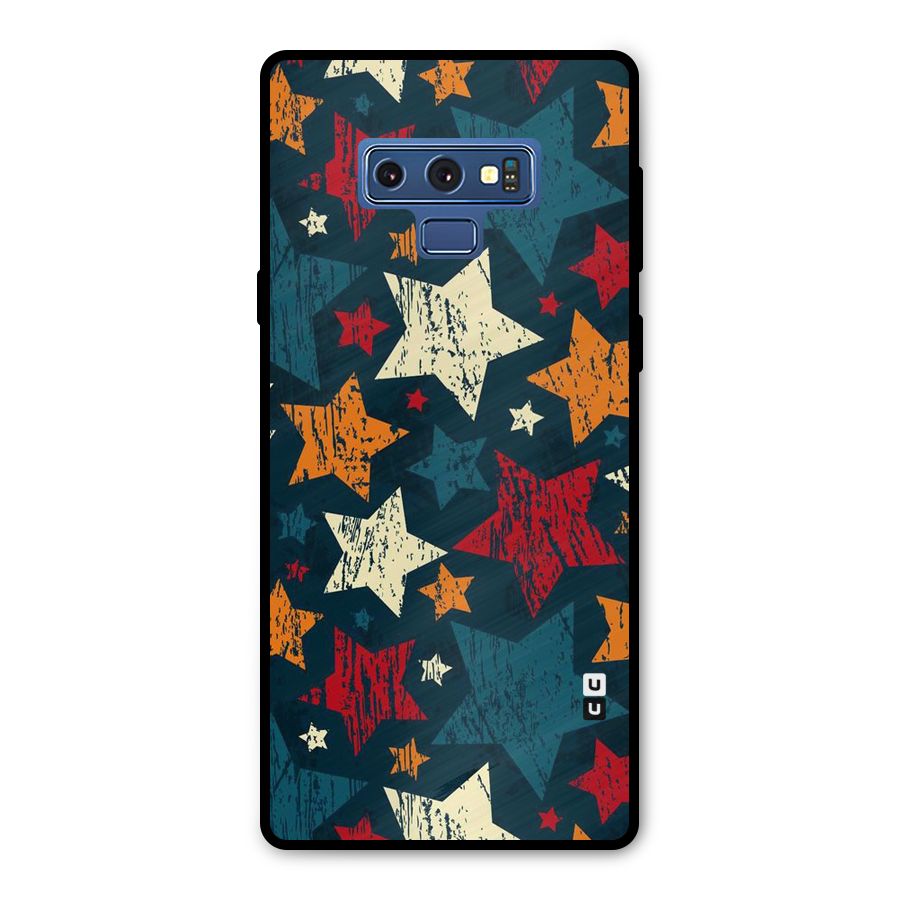 Rugged Star Design Metal Back Case for Galaxy Note 9