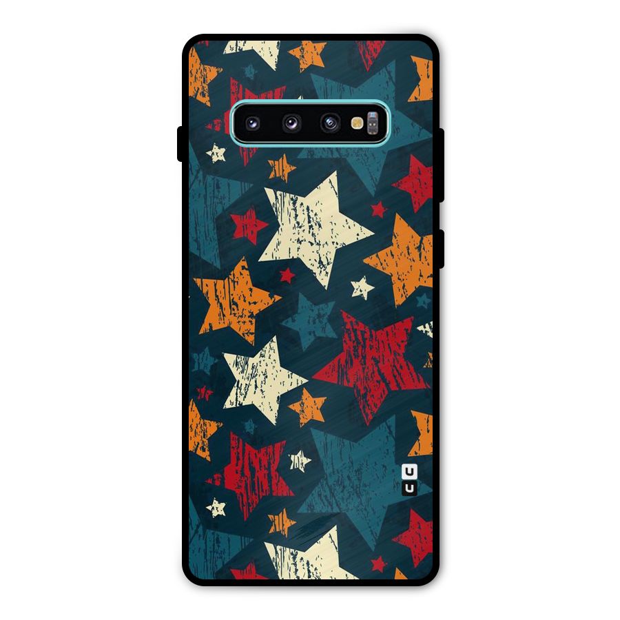 Rugged Star Design Metal Back Case for Galaxy S10 Plus
