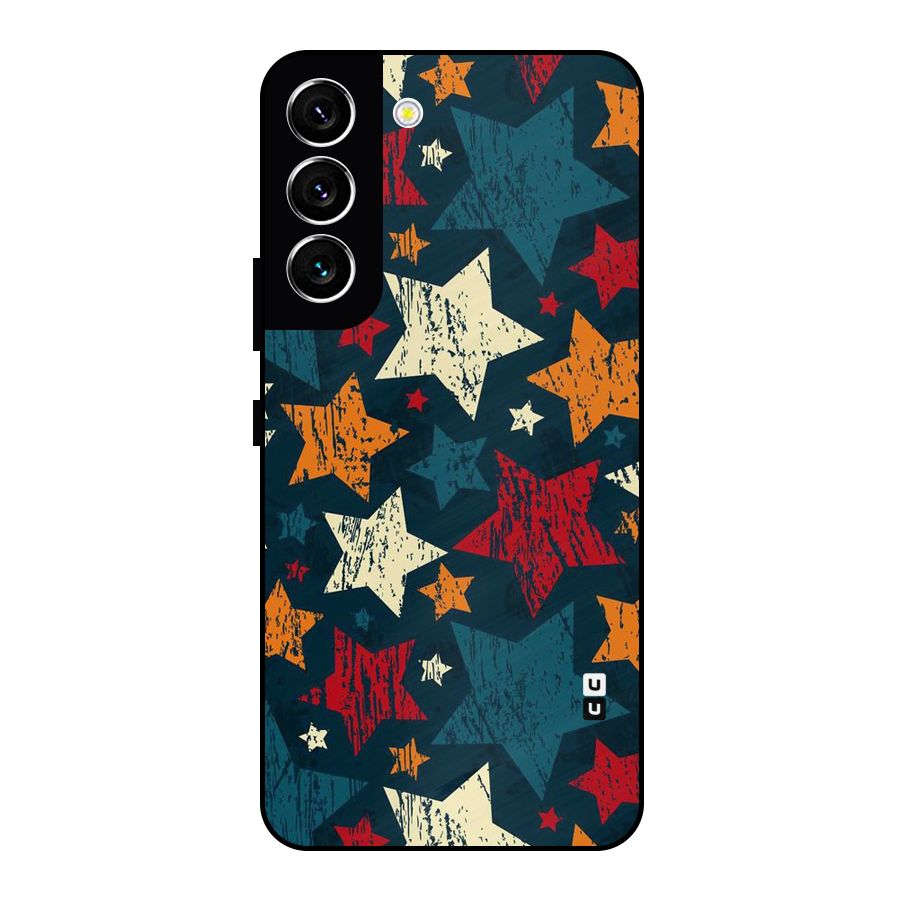 Rugged Star Design Metal Back Case for Galaxy S22 5G