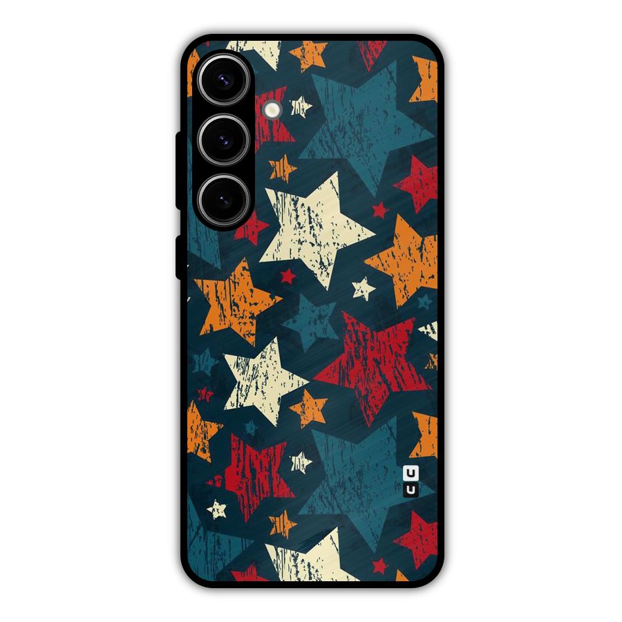 Rugged Star Design Metal Back Case for Galaxy S24 Plus