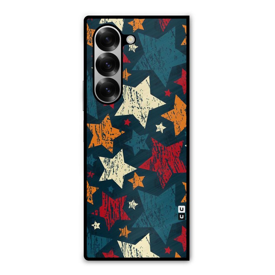 Rugged Star Design Metal Back Case for Galaxy Z Fold6