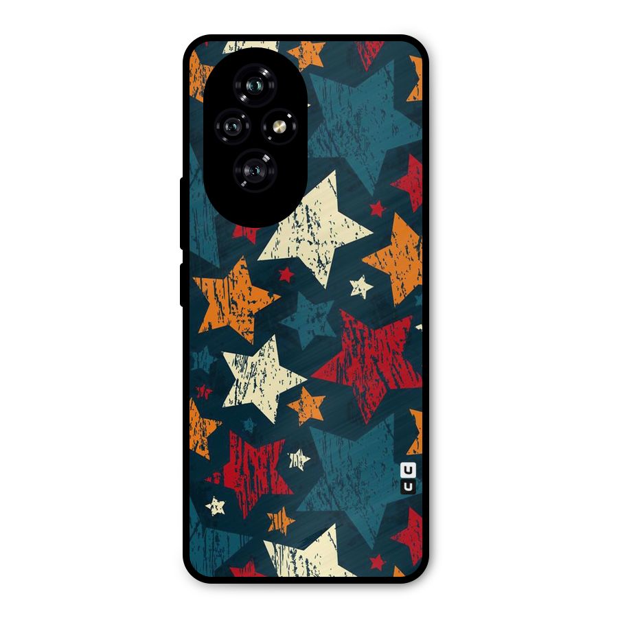 Rugged Star Design Metal Back Case for Honor 200