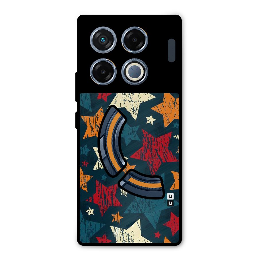 Rugged Star Design Metal Back Case for Infinix GT 20 Pro