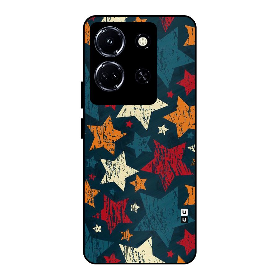 Rugged Star Design Metal Back Case for Infinix Note 30 5G