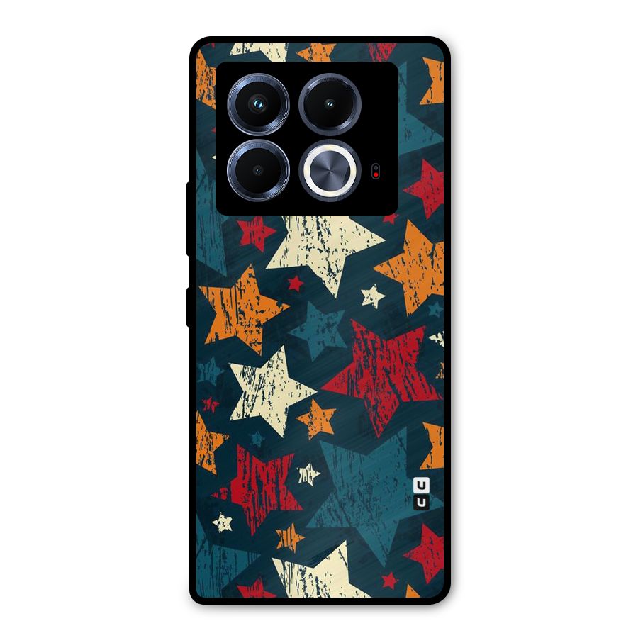 Rugged Star Design Metal Back Case for Infinix Note 40 5G