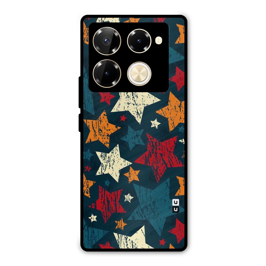 Rugged Star Design Metal Back Case for Infinix Note 40 Pro Plus