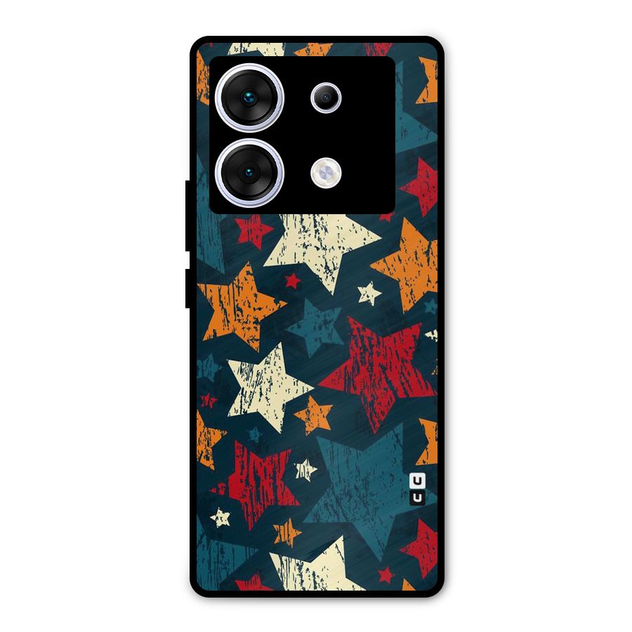 Rugged Star Design Metal Back Case for Infinix Zero 30 5G