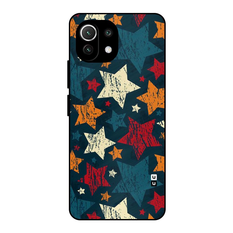 Rugged Star Design Metal Back Case for Mi 11 Lite NE 5G
