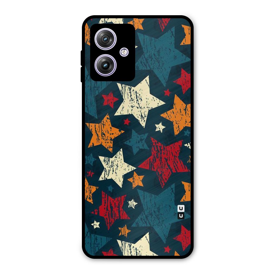 Rugged Star Design Metal Back Case for Moto G64