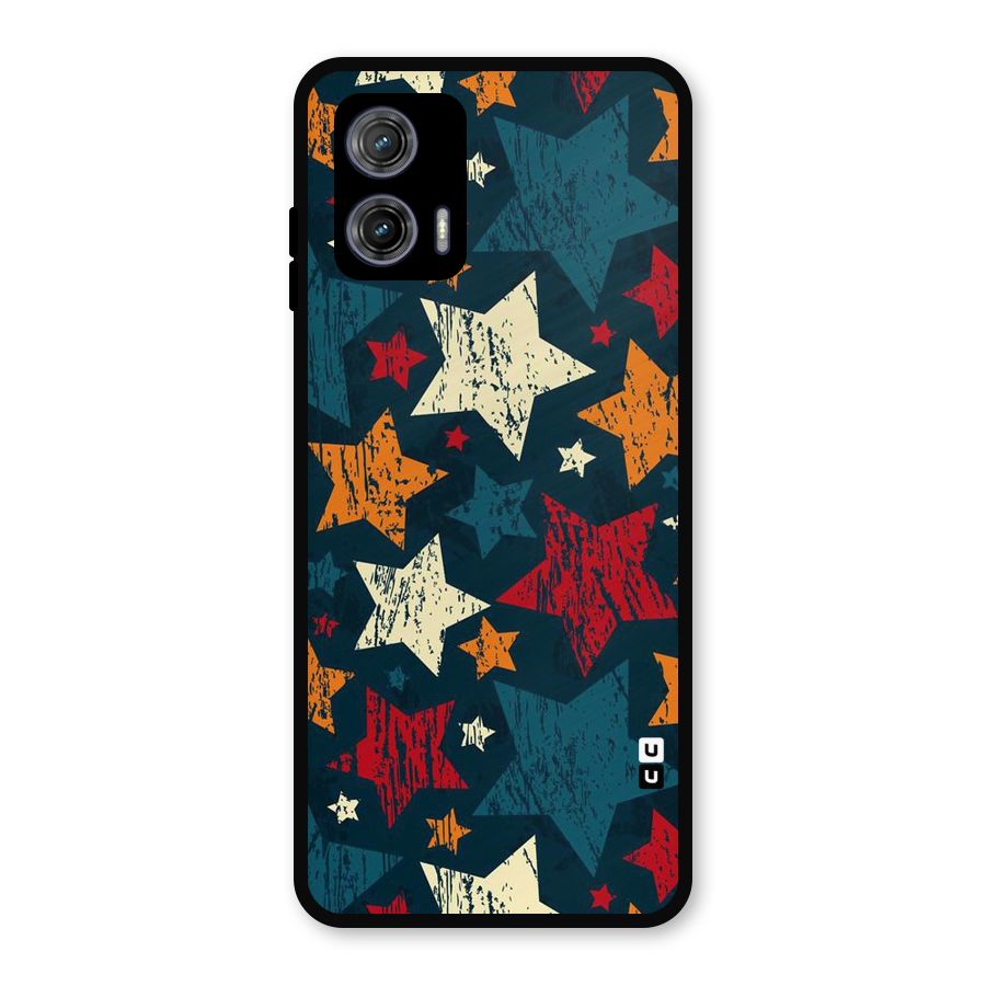 Rugged Star Design Metal Back Case for Moto G73