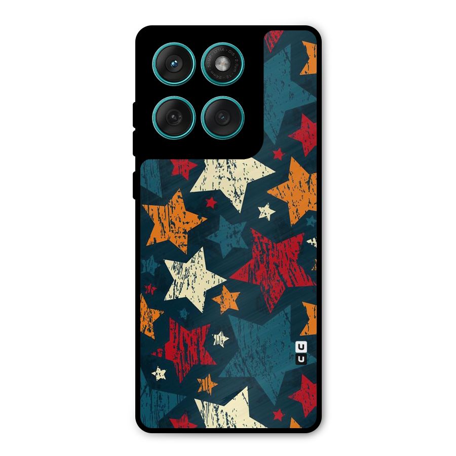Rugged Star Design Metal Back Case for Motorola Edge 60 Fusion