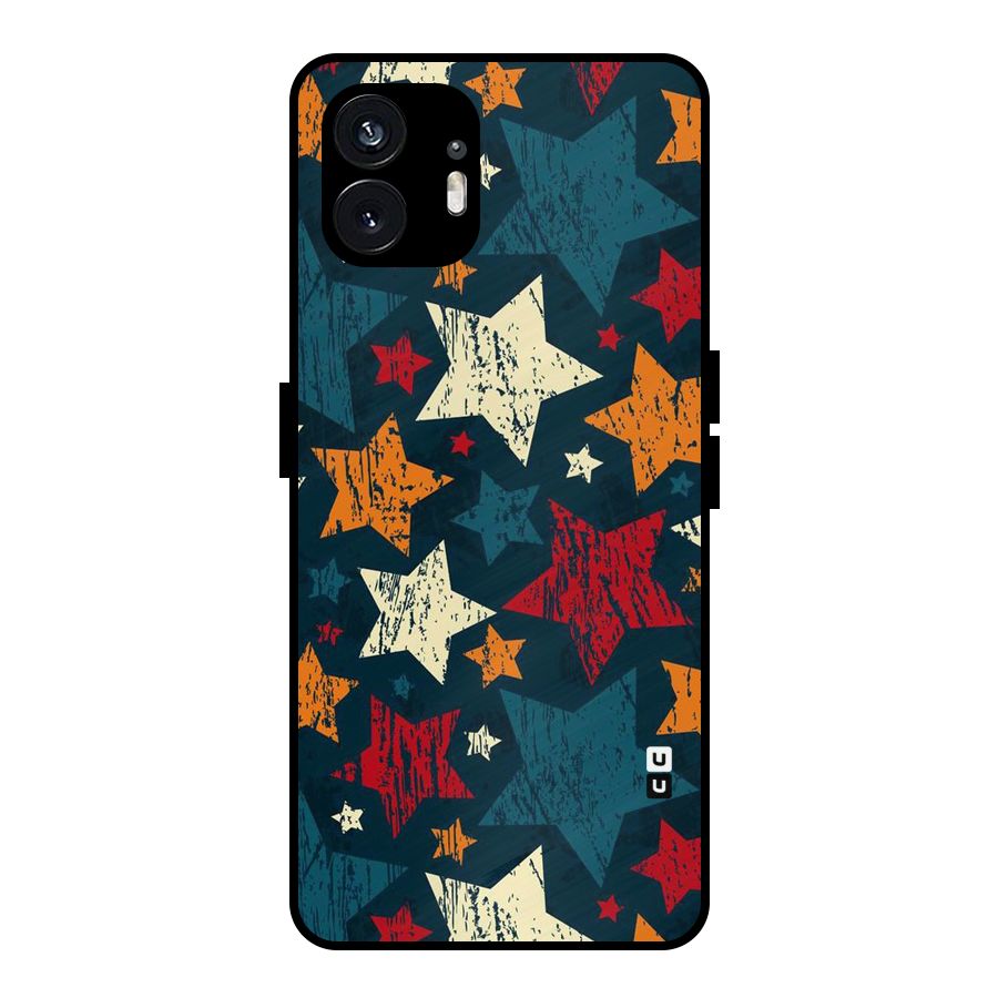 Rugged Star Design Metal Back Case for Nothing Phone 2