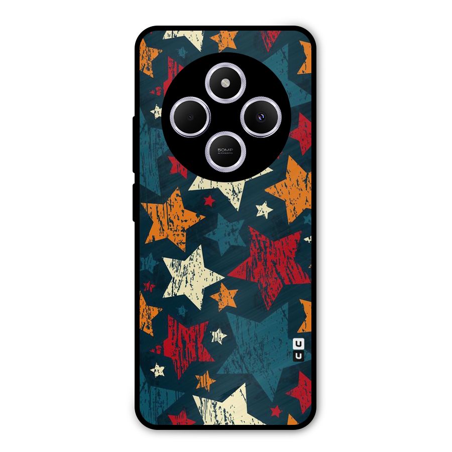 Rugged Star Design Metal Back Case for Poco C75 5G