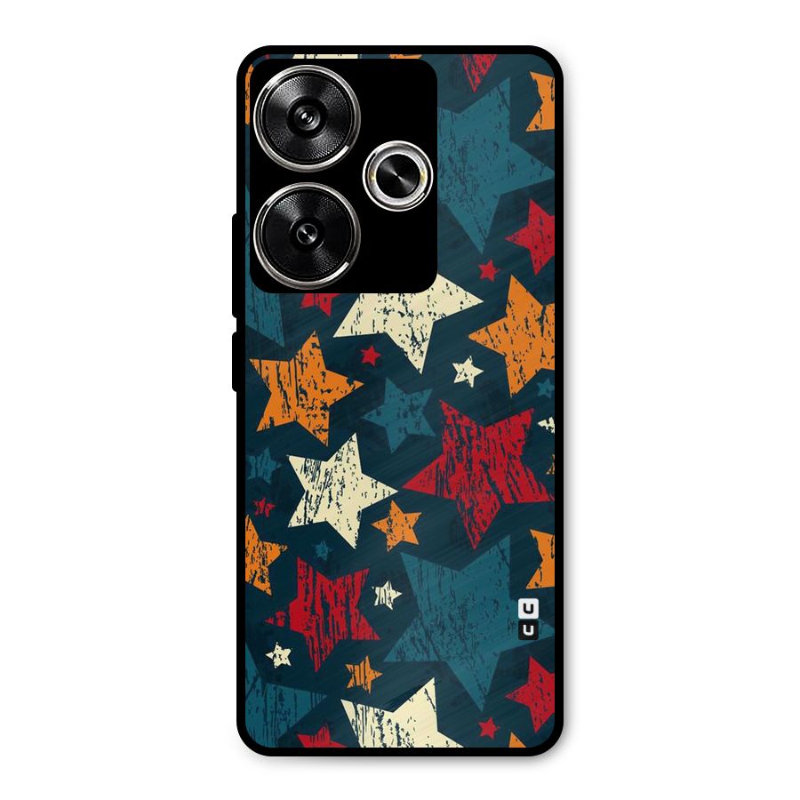 Rugged Star Design Metal Back Case for Poco F6