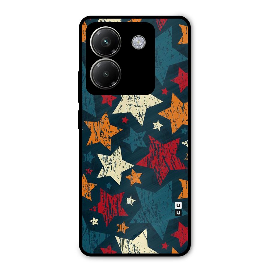Rugged Star Design Metal Back Case for Poco M7 Pro 5G