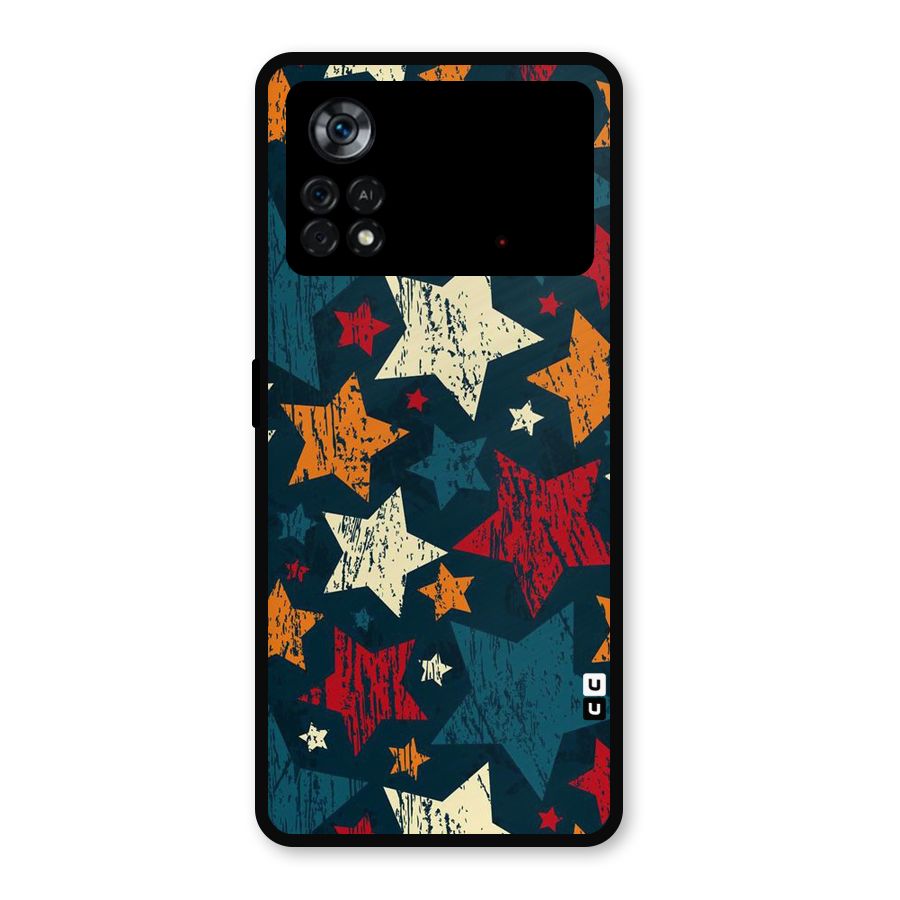 Rugged Star Design Metal Back Case for Poco X4 Pro 5G