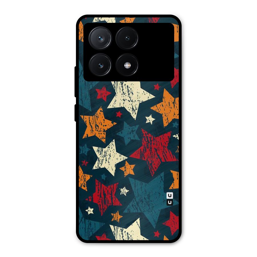 Rugged Star Design Metal Back Case for Poco X6 Pro