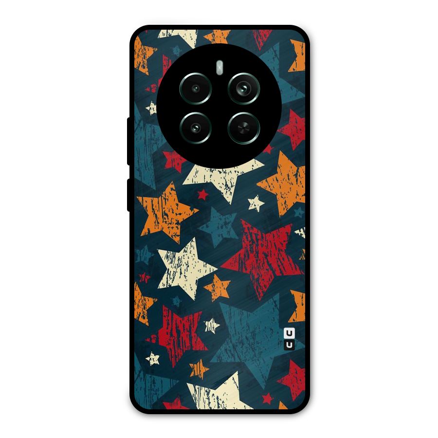 Rugged Star Design Metal Back Case for Realme 12 Pro Plus