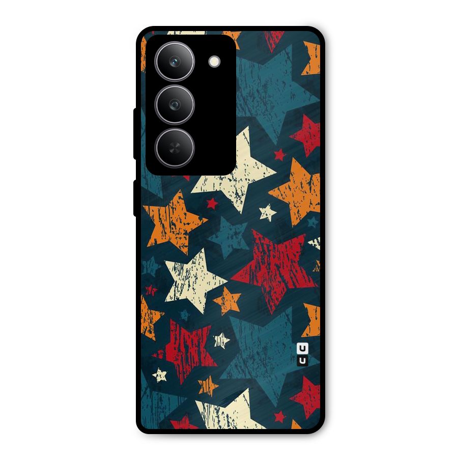 Rugged Star Design Metal Back Case for Realme 14x