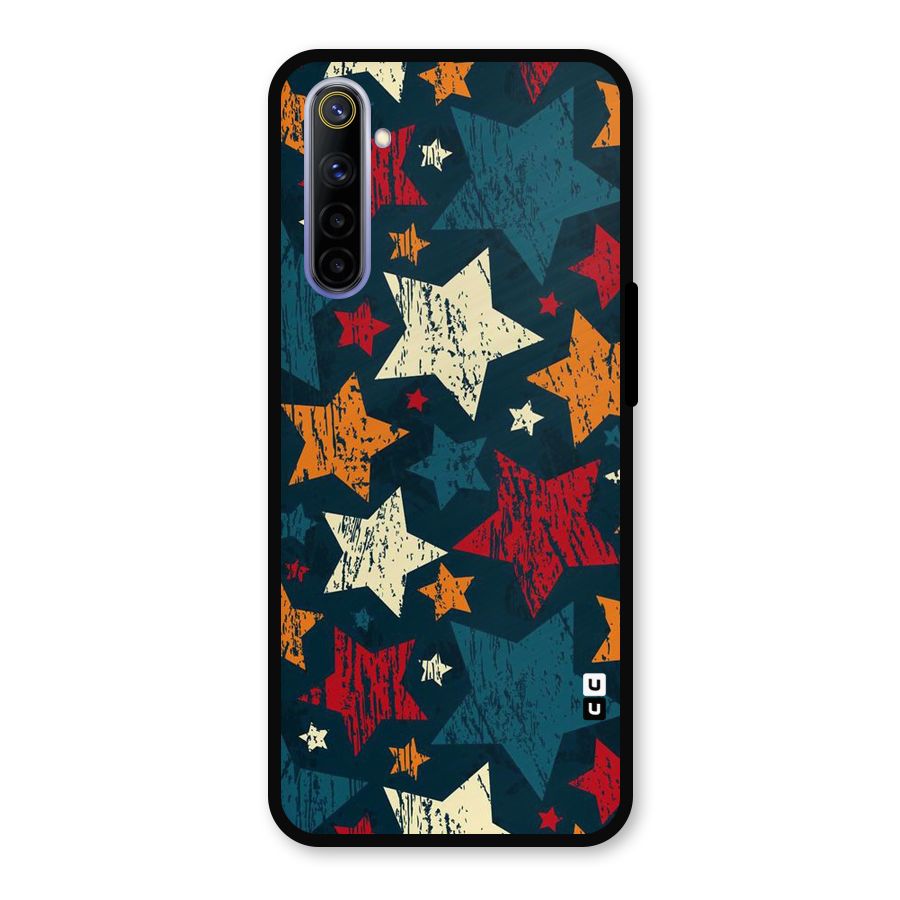 Rugged Star Design Metal Back Case for Realme 6