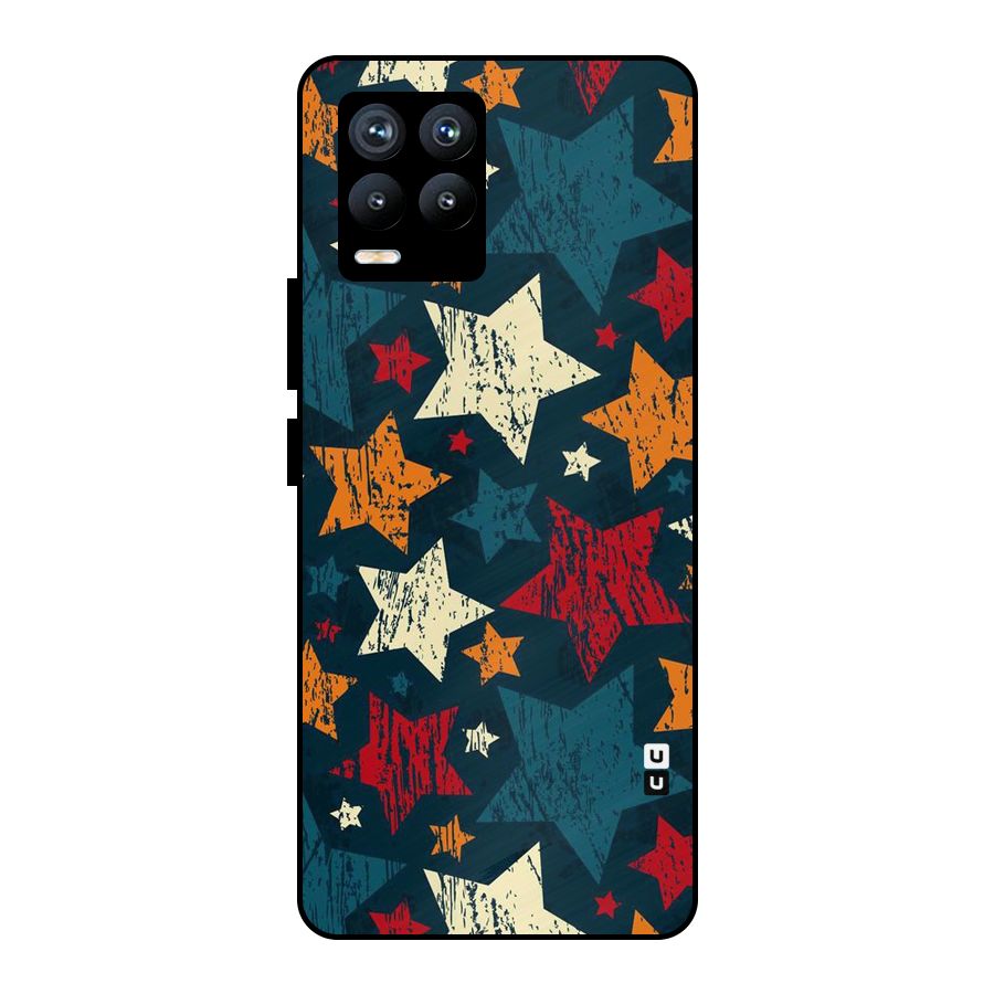 Rugged Star Design Metal Back Case for Realme 8 Pro