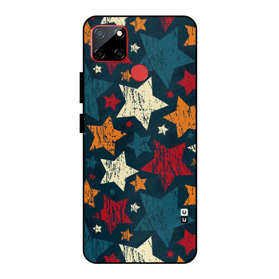 Rugged Star Design Metal Back Case for Realme C12