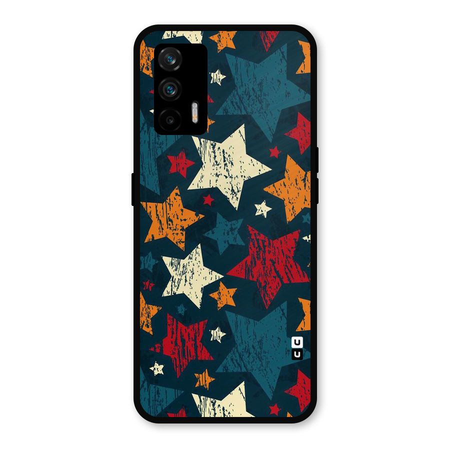 Rugged Star Design Metal Back Case for Realme GT 5G