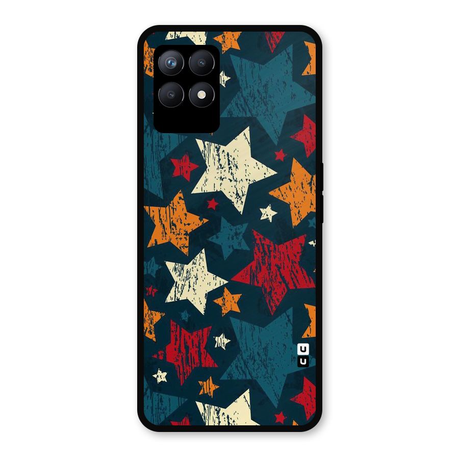 Rugged Star Design Metal Back Case for Realme Narzo 50